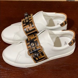 Fendi Buckled Sneakers